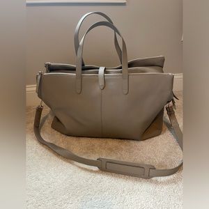 Cuyana triple zipper weekender bag